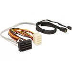 Delock SAS mini SFF-8643 -> 4db SAS SFF 8482 M/F adatkábel 0.5m
