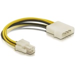 Delock Molex Power 4pin -> Power 4pin M/F tápkábel 0.15m
