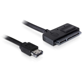 Delock eSATAp -> SATA 22pin M/F adatkábel 0.5m