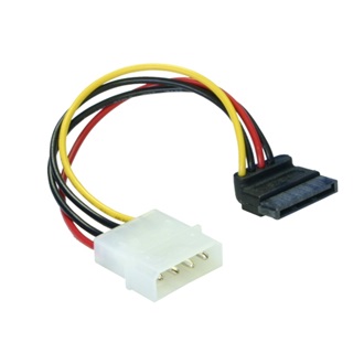 Delock Molex Power 4pin -> SATA Power 15pin M/F tápkábel 0.15m