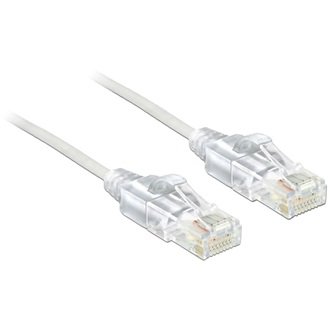 Delock RJ45 CAT6 UTP M/M adatkábel 2m slim fehér