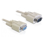 Delock Serial RS-232 DB9 -> Serial RS-232 DB9 M/F adatkábel hosszabbító 5m fehér