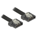 Delock SATA 3 F/F adatkábel 0.2m FLEXI fekete