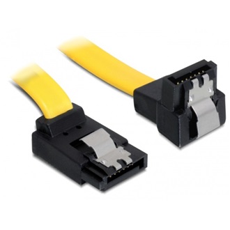 Delock SATA 3 F/F adatkábel 0.5m fel/le sárga