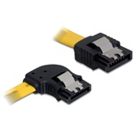 Delock SATA F/F adatkábel 0.5m bal/egyenes sárga