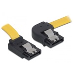 Delock SATA F/F adatkábel 0.3m jobb/fel sárga