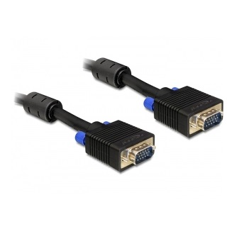 Delock VGA M/M video jelkábel 2m fekete
