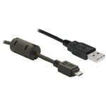 Delock USB-A 2.0 -> USB-B 2.0 micro M/M adatkábel 2m fekete