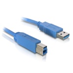 Delock USB-A 3.0 -> USB-B 3.0 M/M adatkábel 1.8m kék