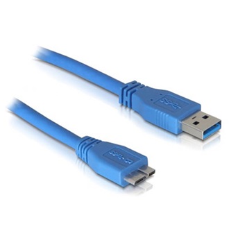 Delock USB-A 3.0 -> USB-B 3.0 micro M/M adatkábel 1m kék