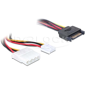 DELOCK SATA Power -> Molex Power 4pin Floppy Power M/F adapter