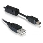 Delock Olympus 12pin -> USB-A 2.0 M/M adatkábel 1m fekete