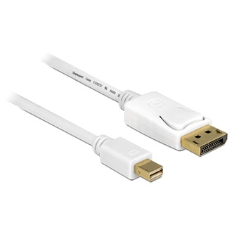 Delock Displayport mini -> Displayport M/M video jelkábel 3m fehér
