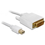 Delock Displayport mini -> DVI-D M/M video jelkábel 2m fehér