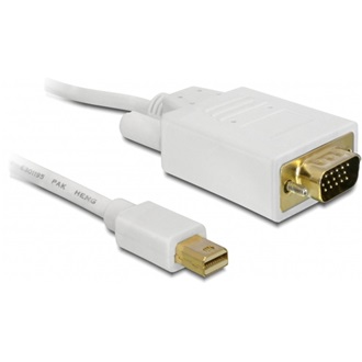 Delock Displayport mini -> VGA M/M video jelkábel 5m fehér