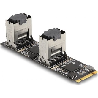Delock Converter M.2 2280 kulcs B+M dugó 8 x SATA-hoz