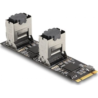 Delock Converter M.2 2280 kulcs B+M dugó 8 x SATA-hoz