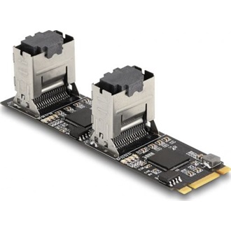 Delock Converter M.2 2280 kulcs B+M dugó 8 x SATA-hoz