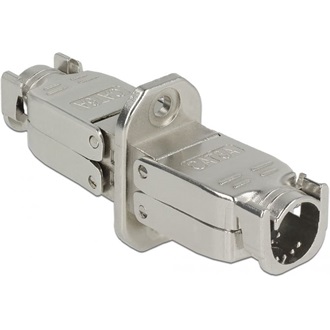 Delock Csatlakozó a Cat.6A STP hálózati kábelhez a szerszám nélküli szerelhetőség telepítéshez