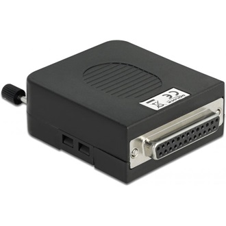 Delock Parallel DB25 -> Terminal block 26pin F/F adapter fekete