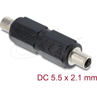Delock DC Barrel Jack adapter DC 5,5 x 2,1 mm anya   anya csavarmenettel
