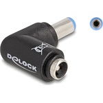Delock DC adapter 5,5 x 2,1 mm apa   5,5 x 2,1 anya 90 -ban hajlított