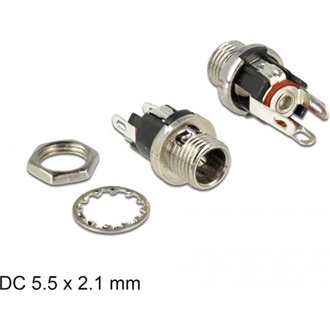 Delock DC bulkhead anya csatlakozó 5,5 x 2,1 x 9,5 mm dugóméretű anya