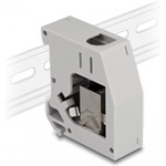 Delock RJ45 CAT6A STP M/M DIN rail adapter Keystone modullal szürke