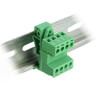 Delock DIN sínre rögzíthető sorkapocs 4 tűs 5,08 mm-es hajlítással