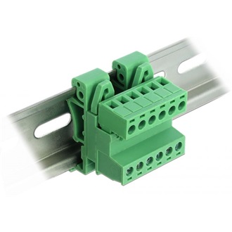 Delock DIN sínre rögzíthető sorkapocs 6 tűs 5,08 mm-es hajlítással