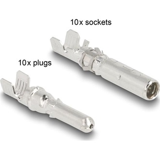 Delock DL4 Solar tűs csatlakozó krimpelésre csatlakozókhoz és foglalatokhoz 20 db.