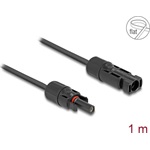 Delock DL4 napelemes lapos kábel apa - anya 1 m fekete