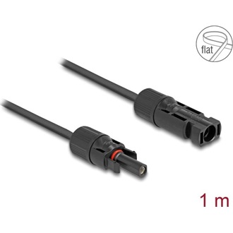 Delock DL4 napelemes lapos kábel apa - anya 1 m fekete