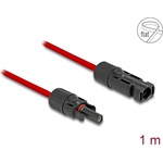 Delock DL4 napelemes lapos kábel apa - anya 1 m piros