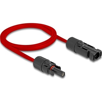 Delock DL4 napelemes lapos kábel apa - anya 1 m piros