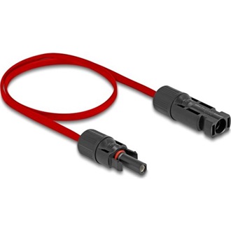 Delock DL4 napelemes lapos kábel apa - anya 60 cm piros