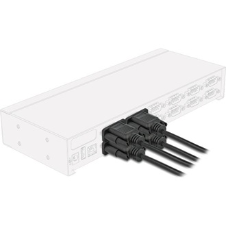 Delock D-Sub9-es, RS-232 soros kábel, anya-anya, 10 m