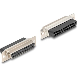 Delock D-Sub 25-tűs anya   RJ12 anya összekötő adapter piros