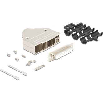 Delock D-Sub 25 tűs anya fém házzal