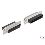 Delock D-Sub 25 tűs krimpelhető apa, fém 4 db.
