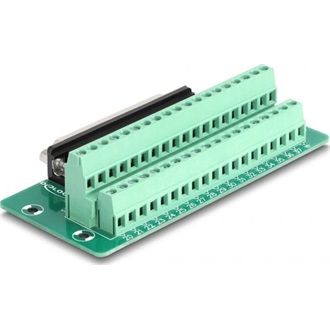 Delock D-Sub 37 tűs anya - Terminal Block DIN sínhez