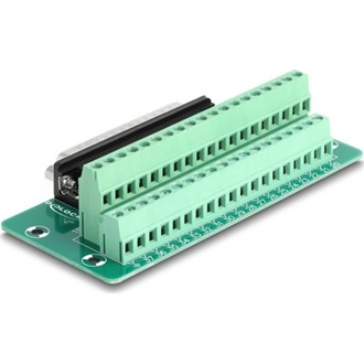 Delock D-Sub 37 tűs apa - Terminal Block DIN sínhez