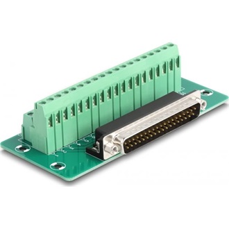 Delock D-Sub 37 tűs apa - Terminal Block DIN sínhez