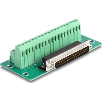 Delock D-Sub 37 tűs apa - Terminal Block DIN sínhez