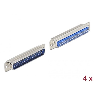 Delock D-Sub 37 tűs apa fém, forrasztható változat 4 db.