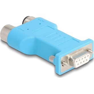 Delock D-Sub 9 anya - M12 apa és anya 5 tűs A-kódú CAN busz 180 -ban osztó, kék