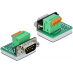 Delock D-Sub 9pin -> Terminal block 6pin M/F adapter
