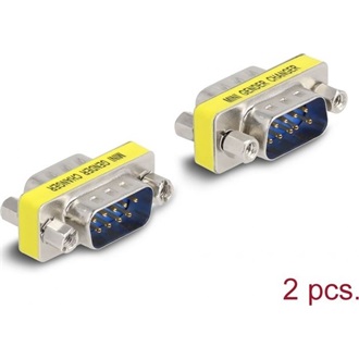 Delock D-Sub 9 pin Gender Changer apa - apa (anyákkal) 2 db.-os