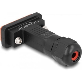 Delock D-Sub HD 26 tűs hüvely kerettel IP67 vízhatlan