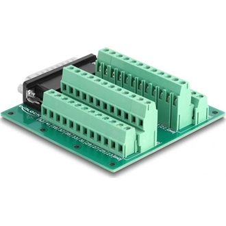 Delock D-Sub HD 44 tűs apa - Terminal Block DIN sínhez